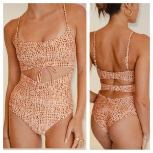 L*SPACE Rumi One Piece Monokini Swimsuit ~ NWT